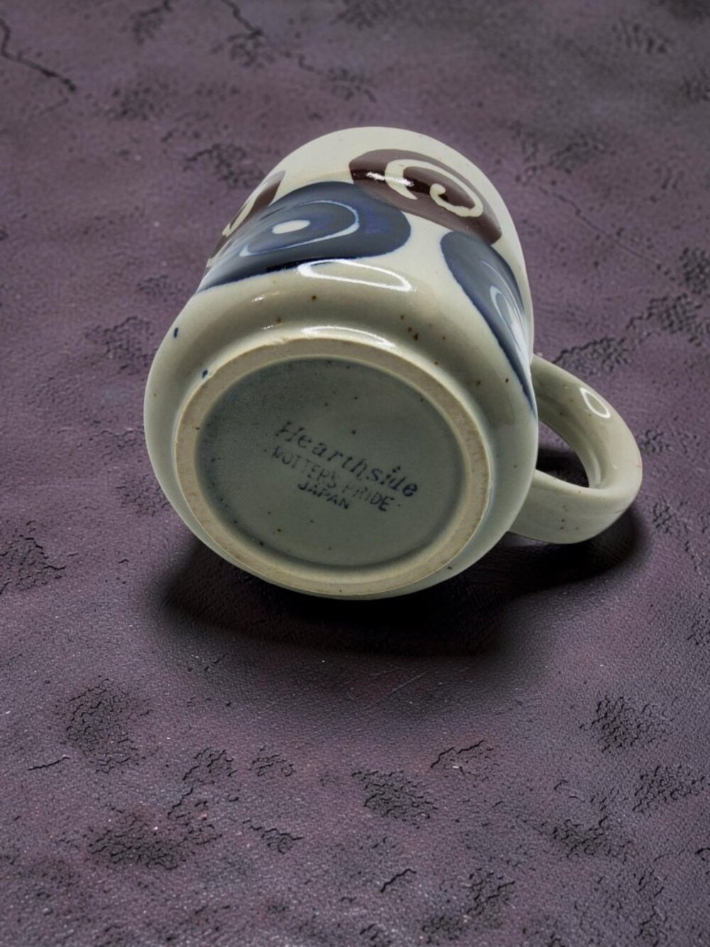 vintage hearthside potters pride japan handcrafted Tan,Brown Stoneware coffee mu - Picture 8 of 16